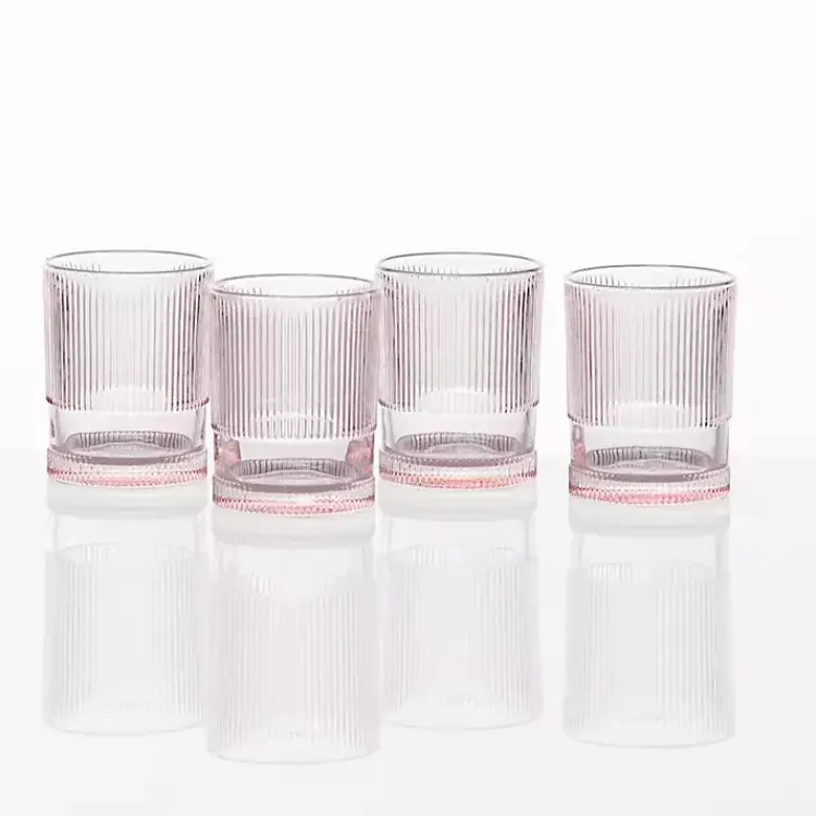 Kirklands Home Glassware & Drinkware|Fortessa NoHo Tall Glasses, Set of 4 Pink