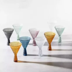 Kirklands Home Glassware & Drinkware|Fortessa Sage Jupiter Martini Glasses, Set of 4 Green