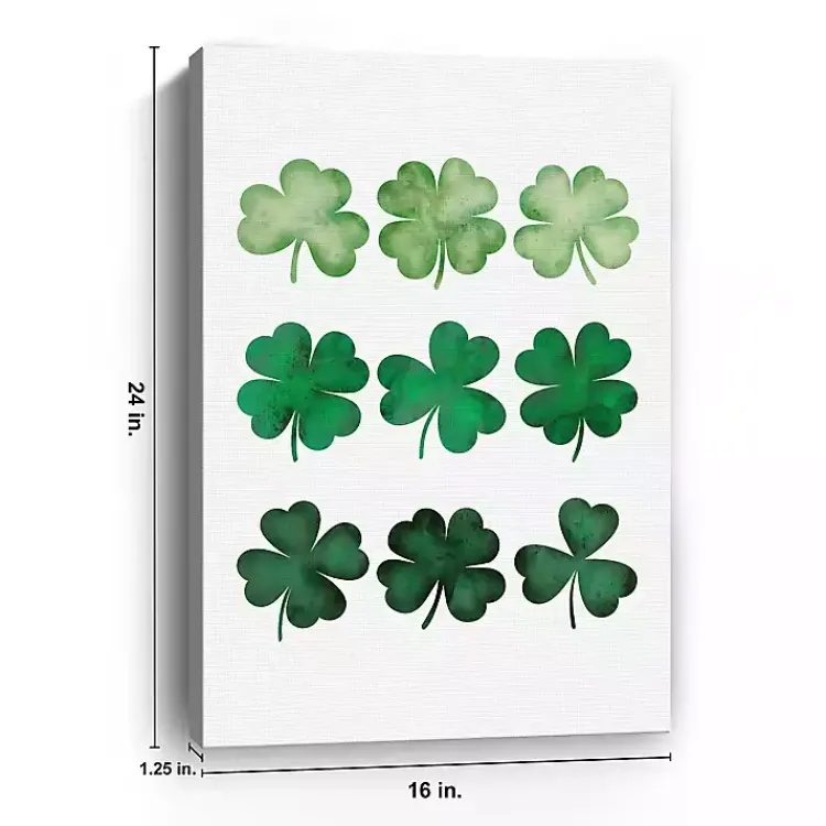 Online Four Leaf Clovers Canvas Art Print St Patricks Day Decorations