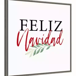 Online Framed Feliz Navidad Christmas Canvas Art Print Christmas Art & Wall Decor