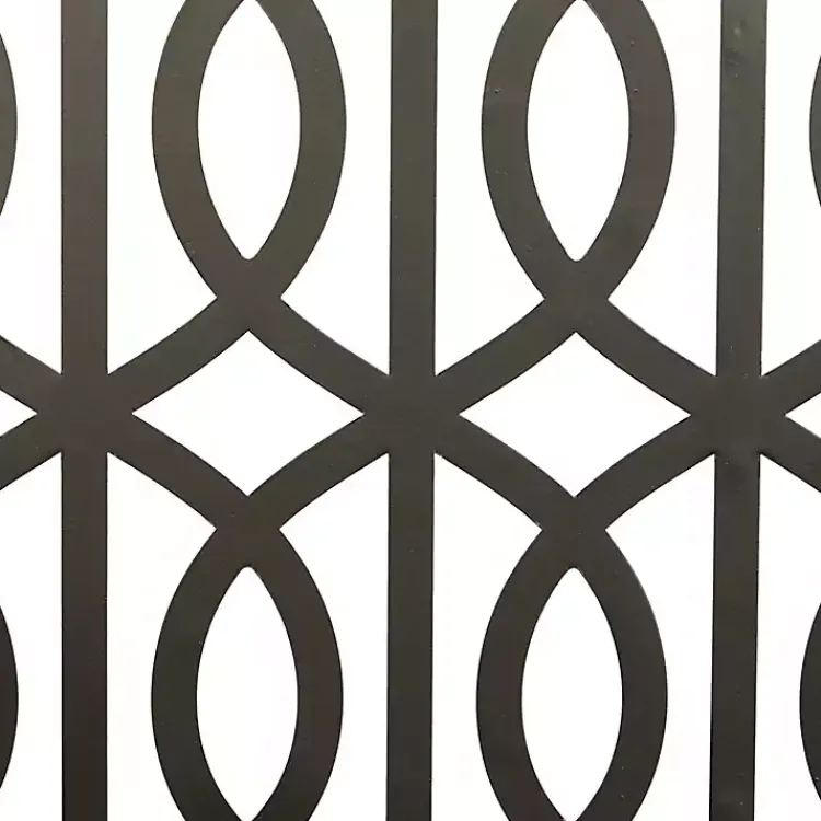 Kirklands Home Wall Plaques|Framed Matte Black Metal Wall Plaques, Set of 4