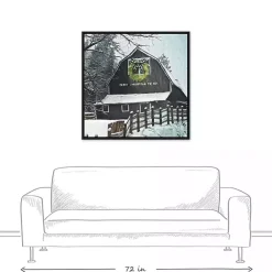 Sale Framed Merry Christmas Barn Canvas Art Print Christmas Art & Wall Decor