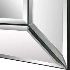 Kirklands Home Decorative Mirrors|Frameless Beveled Square Mirrors, Set of 2