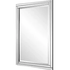 Kirklands Home Decorative Mirrors|Frameless Double Panel Wall Mirror