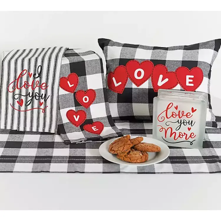 Kirklands Home Table Linens|Franklin Black Gingham Table Runner