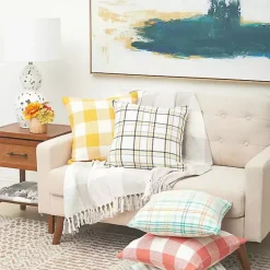 Hot Franklin Light Gray Buffalo Check Throw Blankets & Throws