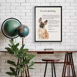 Kirklands Home Wall Quotes & Signs|French Bulldog Boxer Facts Framed Wall Plaque