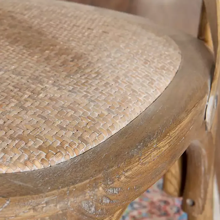 Kirklands Home Dining Chairs|French Country X-Back Dining Chairs, Set of 2 Gray