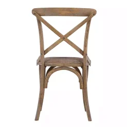 Kirklands Home Dining Chairs|French Country X-Back Dining Chairs, Set of 2 Gray
