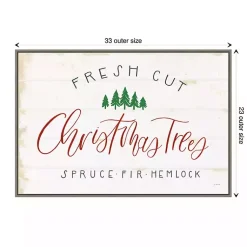 Discount Fresh Cut Trees Framed Canvas Print Christmas Art & Wall Decor