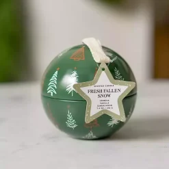 Online Fresh Fallen Snow Tin Candle Ornament Candles