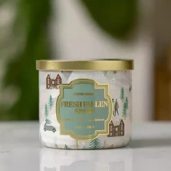 New Fresh Fallen Snow Triple Wick Jar Candle Candles