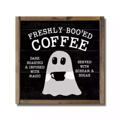 Sale Freshly Boo'ed Coffee Framed Halloween Wall Plaque Halloween
