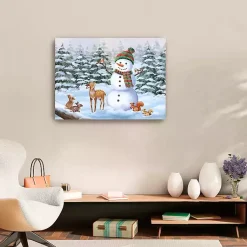 Best Friendly Snowman Canvas Art Print Christmas Art & Wall Decor