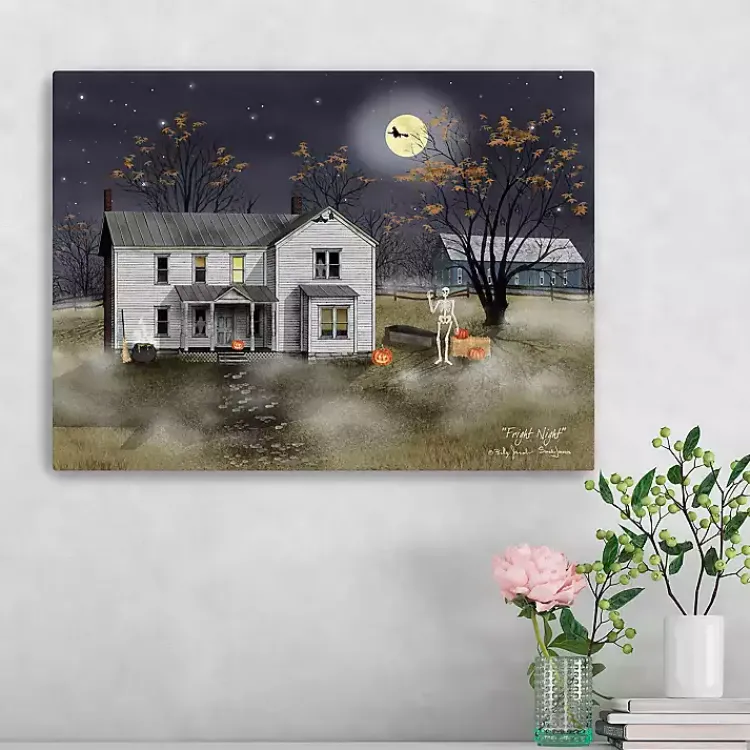 Best Fright Night Halloween Canvas Art Print Halloween