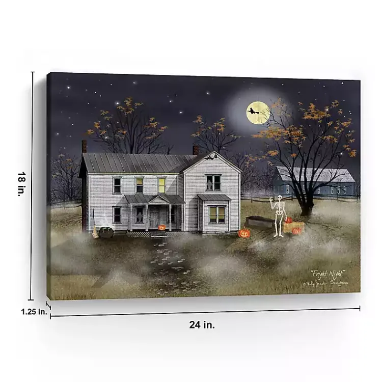 Best Fright Night Halloween Canvas Art Print Halloween