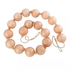 Clearance Frosted Amber Glass Bead Garland Decorative Accents