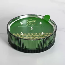Hot Frosted Balsam Ribbed Dish Jar Candle Candles
