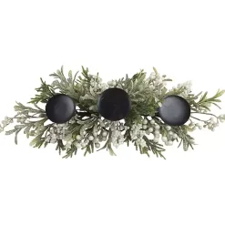 Sale Frosted Berry Greenery Candle Centerpiece Arrangements & Greenery