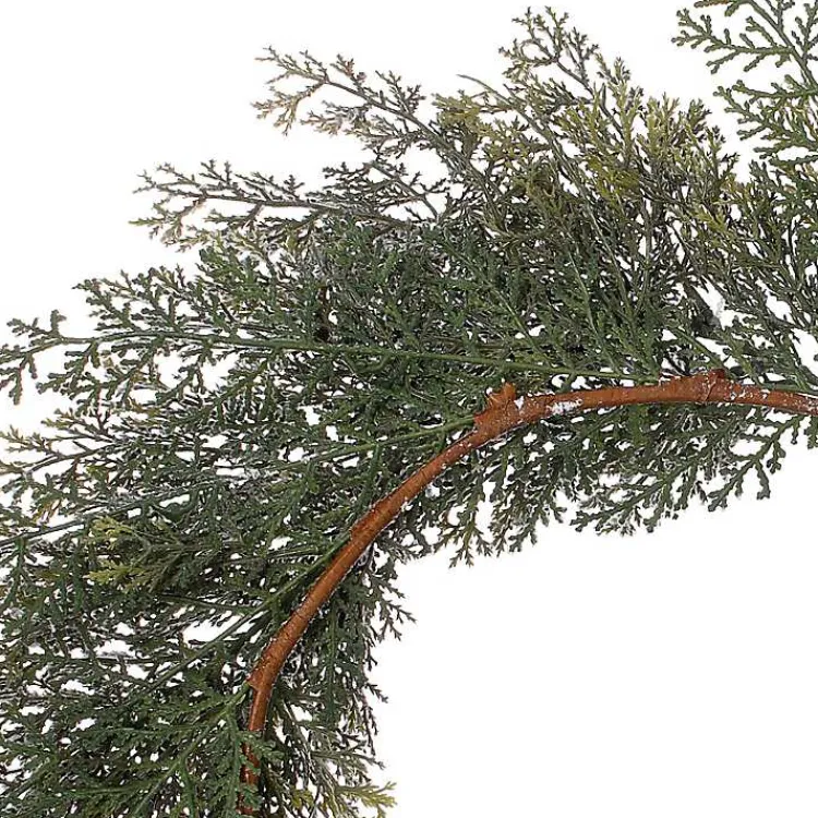 New Frosted Cedar Christmas Wreath Christmas Wreaths