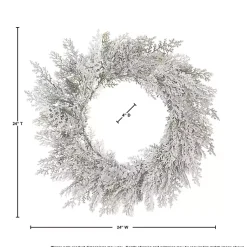 New Frosted Cedar Christmas Wreath Christmas Wreaths