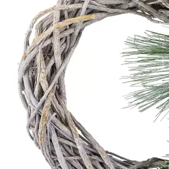 Online Frosted Pine and Foliage Twig Wreath Christmas Wreaths