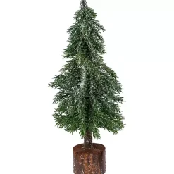 New Frosted Pine Jute Base Christmas Tree Christmas Decorations