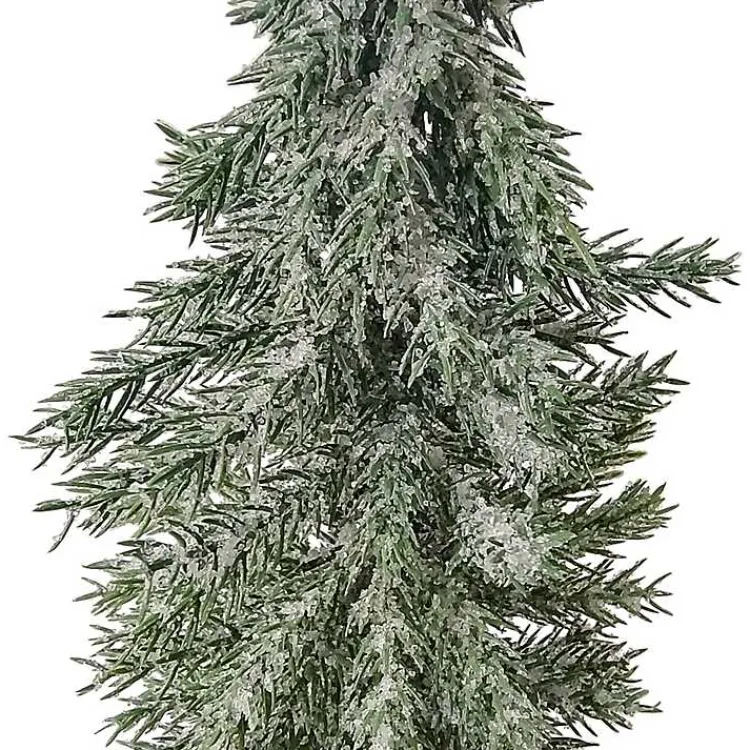 New Frosted Pine Jute Base Christmas Tree Christmas Decorations