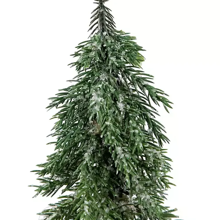 New Frosted Pine Jute Base Christmas Tree Christmas Decorations