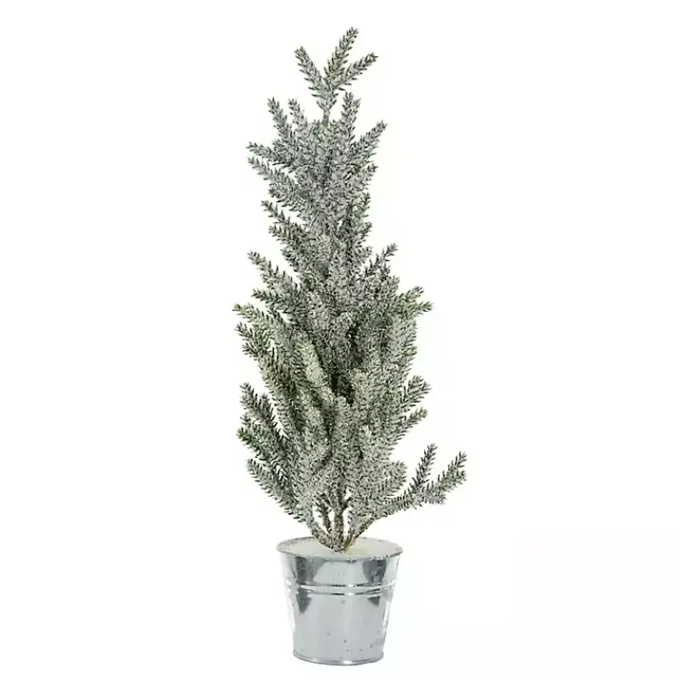 Outlet Frosty Potted Angel Pine Tree Christmas Arrangements & Garland
