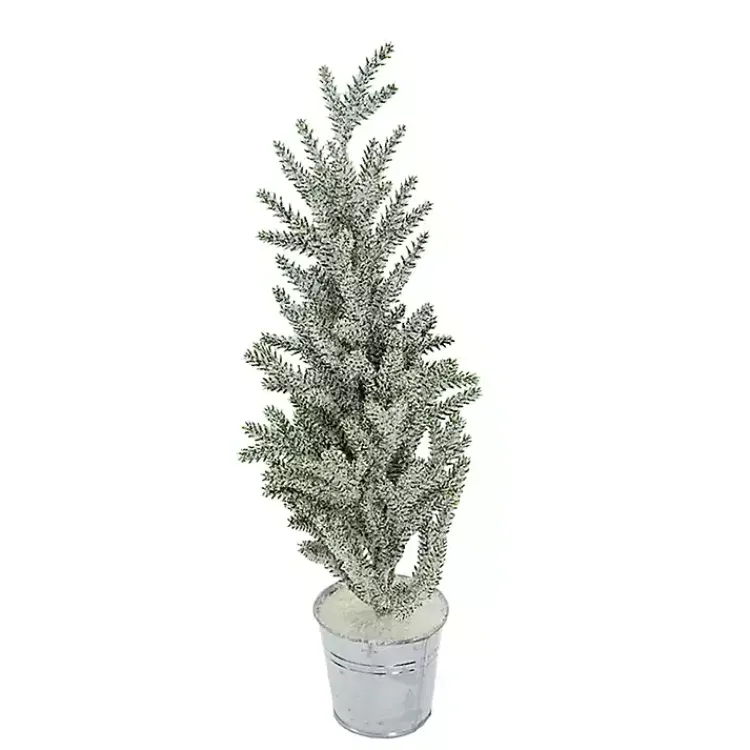 Outlet Frosty Potted Angel Pine Tree Christmas Arrangements & Garland
