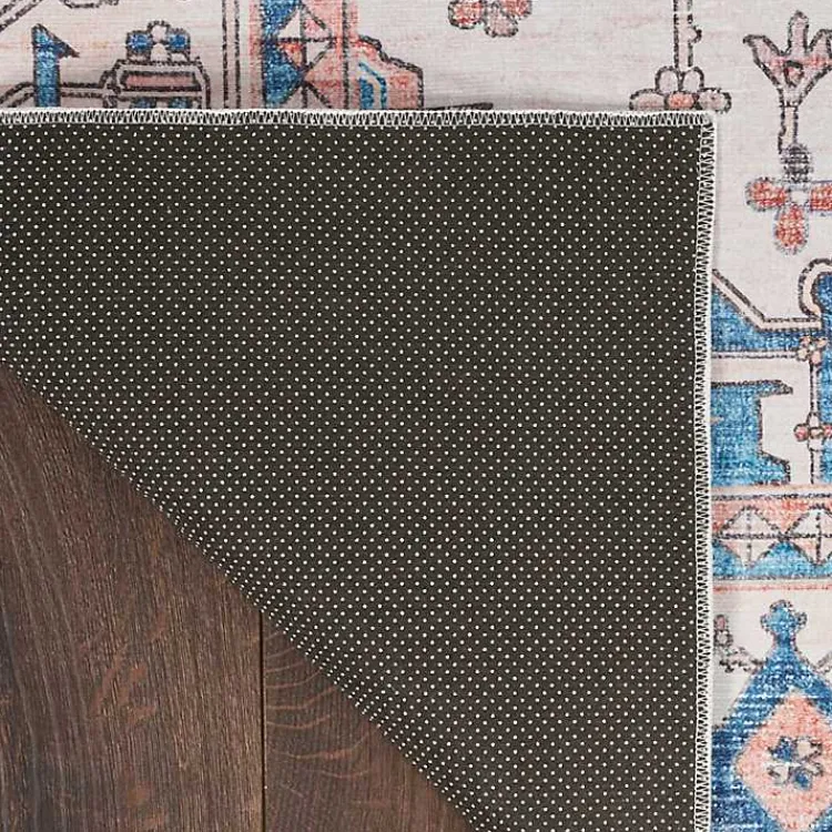 Kirklands Home Area Rugs|Fulton Coral Medallion Area Rug, 7x9 Pink