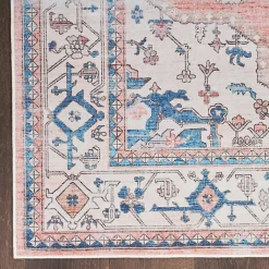 Kirklands Home Area Rugs|Fulton Coral Medallion Area Rug, 7x9 Pink