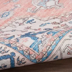 Kirklands Home Area Rugs|Fulton Coral Medallion Area Rug, 7x9 Pink