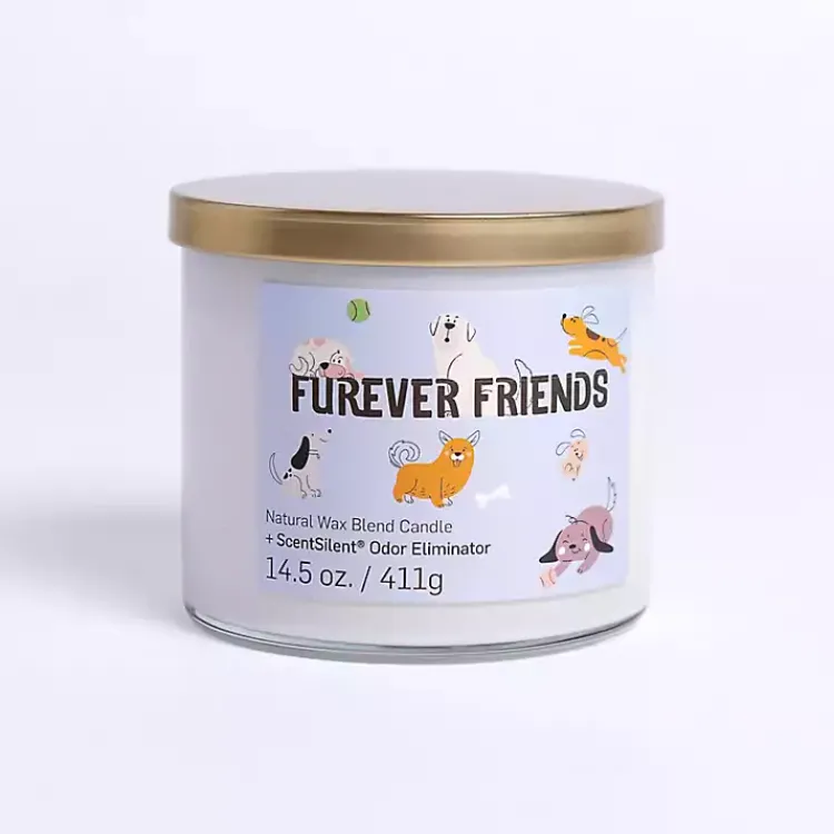 Sale Furever Friends + ScentSilent 3-Wick Jar Candle Candles