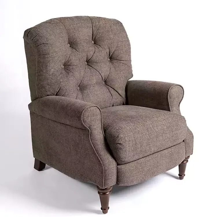 Kirklands Home Accent Chairs|Gabor Ash Tufted Upholstered Recliner Gray