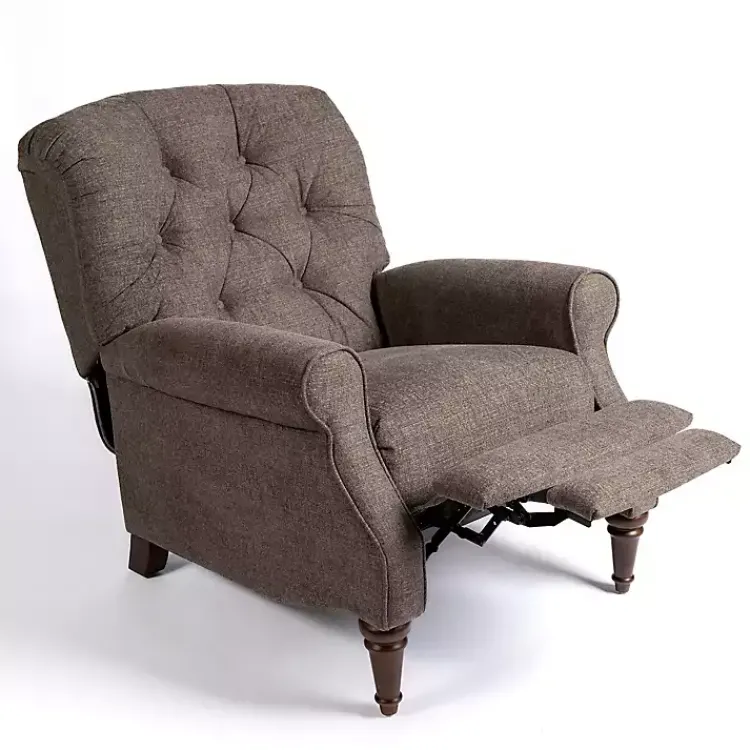 Kirklands Home Accent Chairs|Gabor Ash Tufted Upholstered Recliner Gray