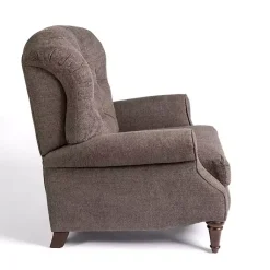 Kirklands Home Accent Chairs|Gabor Ash Tufted Upholstered Recliner Gray