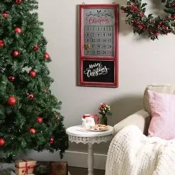 Discount Galvanized Christmas Advent Calendar Plaque Christmas Art & Wall Decor
