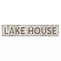 Kirklands Home Wall Quotes & Signs|Galvanized Metal Lake House Wall Sign
