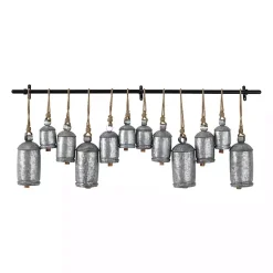 Online Galvanized Round Bells Wall Plaque Decorative Accents