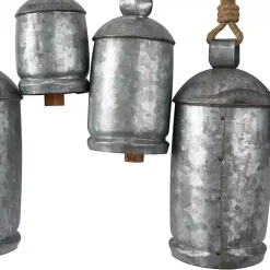 Online Galvanized Round Bells Wall Plaque Decorative Accents
