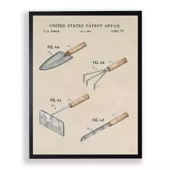 Kirklands Home Framed Art|Garden Tools Patent Framed Art Print