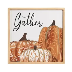 Online Gather Pumpkins Framed Wall Plaque Fall