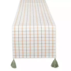 Kirklands Home Table Linens|Gather with Pumpkin Harvest Table Runner White
