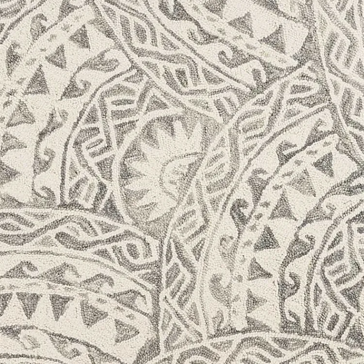 Kirklands Home Area Rugs|Geometric Round Waves Area Rug, 6 ft.