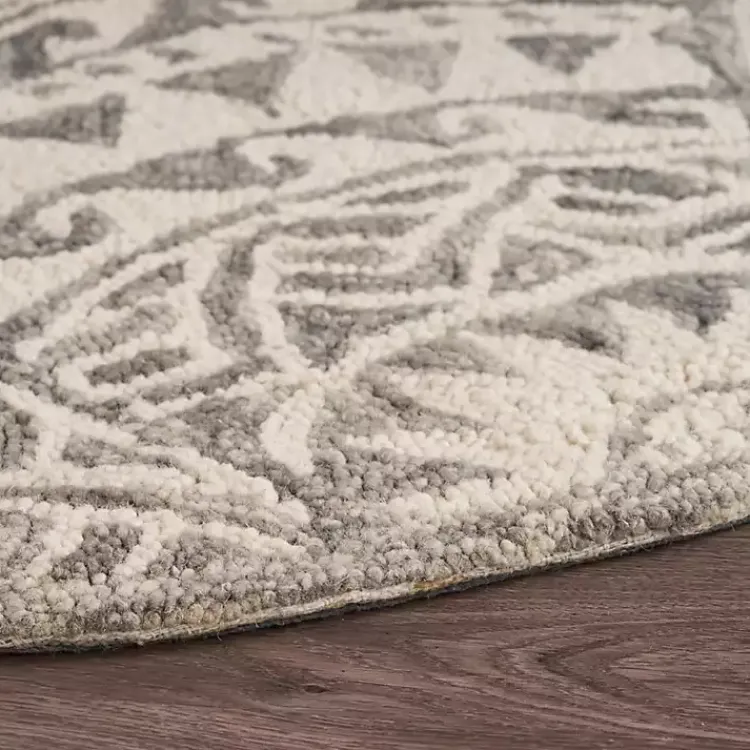 Kirklands Home Area Rugs|Geometric Round Waves Area Rug, 6 ft.