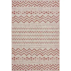 Kirklands Home Outdoor Rugs|Geometric Stripe Sun Shower Outdoor Area Rug, 5x8