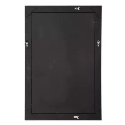 Kirklands Home Decorative Mirrors|George Ridged Rectangular Wall Mirror Black