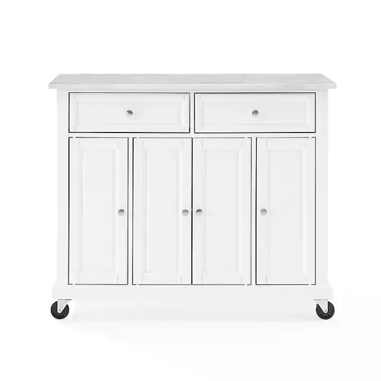 Kirklands Home Kitchen Islands & Bar Carts|Gia All Marble Kitchen Island White